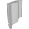Ekena Millwork 4-in. W x 38-in. D x 38-in. H Funston Architectural Grade PVC Knee Brace BRCP04X38X38FST - alternate 4